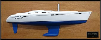 Beneteau 423 half model with cabin and cockpit only