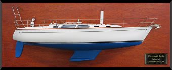 Sabre 362 half model with deck details