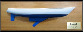 Alden 52 centerboard half hull