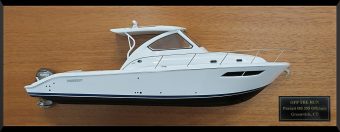 Pursuit OS 355 Offshore custom half model with deck details