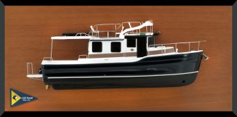 Ranger Tug R-31 CB custom half model with deck details