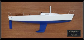 J80 JBoats half model with desk details replica
