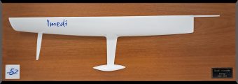 TP 52 flushdeck half hull replica