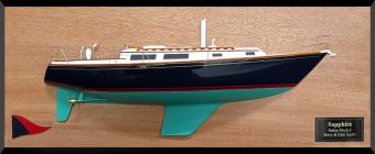Sabre 34 custom half model with deck details