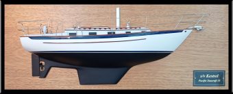 Pacific Seacraft 31 custom half model with deck details